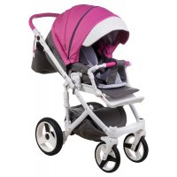 Детская коляска Adamex Monte Carbon Deluxe (100% кожа) 2 в 1 D107