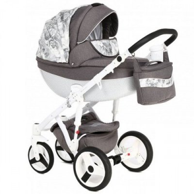 Детская коляска Adamex Monte Carbon Deluxe 2 в 1 D48