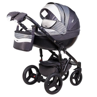 Детская коляска Adamex Monte Carbon Deluxe 2 в 1 D59