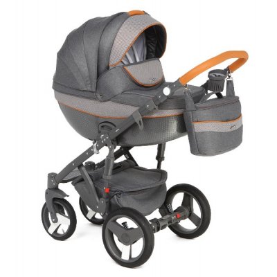 Детская коляска Adamex Monte Carbon Deluxe 2 в 1 D43