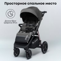 Прогулочная коляска BubaGO Bass Chrome Серый