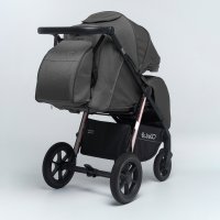 Прогулочная коляска BubaGO Bass Chrome Серый