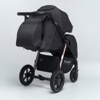 Прогулочная коляска BubaGO Bass Chrome Тёмно-Серый