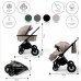 Детская коляска BubaGO BLOOM 3 in 1 Мокко