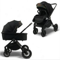Прогулочная коляска BubaGO BLOOM 2 in 1 Чёрный/Black