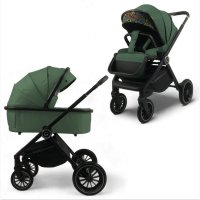 Прогулочная коляска BubaGO BLOOM 2 in 1 Зелёный/Green