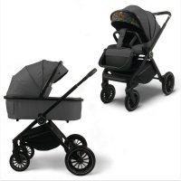 Прогулочная коляска BubaGO BLOOM 2 in 1 Серый/Grey