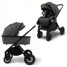 Прогулочная коляска BubaGO BLOOM 2 in 1 Серый/Grey