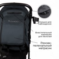 Детская прогулочная коляска BUBAGO MODEL ONE Dark-grey/темно серый
