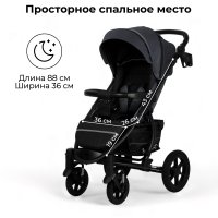Детская прогулочная коляска BUBAGO MODEL ONE Dark-grey/темно серый