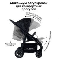 Коляска детская прогулочная BubaGO Sorex Black Army/Мистический Черный
