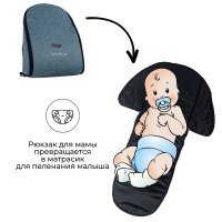 Коляска детская прогулочная BubaGO Sorex Green/Тёмно-Лазурный