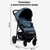 Коляска детская прогулочная BubaGO Sorex Green/Тёмно-Лазурный