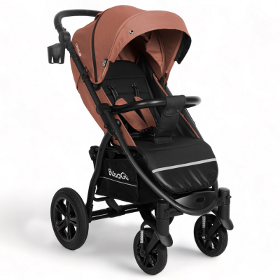 Коляска детская BUBAGO Cross air цвет кирпичный