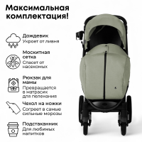 Коляска детская BUBAGO Cross air цвет стальной