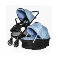 Коляска детская 2в1 BabyZz В102, голубая