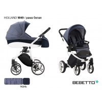 Детская коляска 2 в 1 Bebetto Holland_W49_BIA