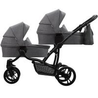 Коляска для двойни Bebetto42 SIMPLE (2 в 1)_SIM05_CZM