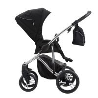 Детская коляска 2 в 1 Bebetto Bresso Premium Class (экокожа+ткань)_T02_SILVER