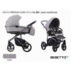 Детская коляска 2 в 1 Bebetto Bresso Premium Class_02_IND_SILVER