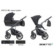 Детская коляска 2 в 1 Bebetto Bresso (экокожа+ткань)_20_GREY