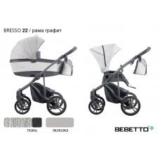 Детская коляска 2 в 1 Bebetto Bresso (экокожа+ткань)_22_GREY