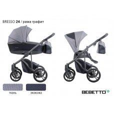 Детская коляска 2 в 1 Bebetto Bresso (экокожа+ткань)_24_GREY