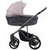 Детская коляска 2 в 1 Bebetto Bresso FLOWERS (экокожа+ткань)_01_GREY