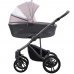Детская коляска 2 в 1 Bebetto Bresso FLOWERS (экокожа+ткань)_01_GREY