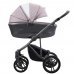 Детская коляска 2 в 1 Bebetto Bresso FLOWERS (экокожа+ткань)_01_GREY