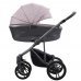 Детская коляска 2 в 1 Bebetto Bresso FLOWERS (экокожа+ткань)_01_GREY