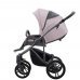 Детская коляска 2 в 1 Bebetto Bresso FLOWERS (экокожа+ткань)_01_GREY