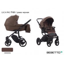 Детская коляска 2 в 1 Bebetto Luca PRO (100% экокожа)_T101_CZM