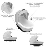 Детская коляска 2 в 1 Bebetto Magnum LUX_02_CZA