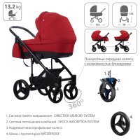 Детская коляска 2 в 1 Bebetto Magnum LUX_04_CZA