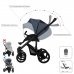 Детская коляска 2 в 1 Bebetto Magnum LUX_05_CZA