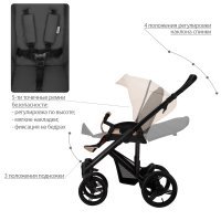 Детская коляска 2 в 1 Bebetto Magnum LUX_07_CZA