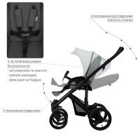 Детская коляска 2 в 1 Bebetto Magnum LUX_08_CZA
