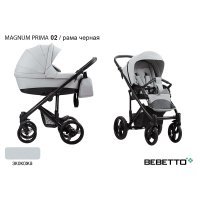 Детская коляска 2 в 1 Bebetto Magnum PRIMA_02_CZA