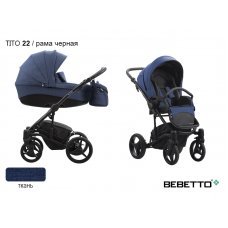 Детская коляска 2 в 1 Bebetto Tito_22_CZA