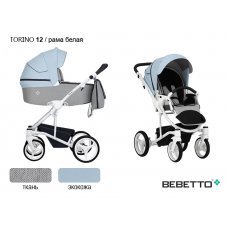 Детская коляска 2 в 1 Bebetto Torino (экокожа+ткань)_12_BIA