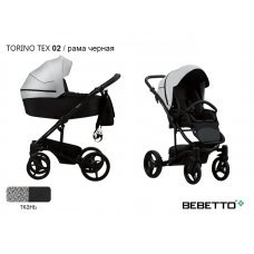 Детская коляска 2 в 1 Bebetto Torino TEX_02_CZM