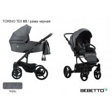 Детская коляска 2 в 1 Bebetto Torino TEX_03_CZM