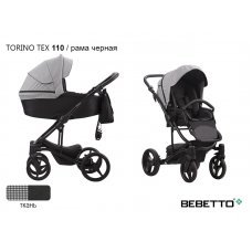 Детская коляска 2 в 1 Bebetto Torino TEX_110_CZM