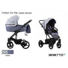 Детская коляска 2 в 1 Bebetto Torino TEX_112_CZM