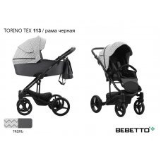 Детская коляска 2 в 1 Bebetto Torino TEX_113_CZM