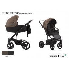 Детская коляска 2 в 1 Bebetto Torino TEX_118_CZM