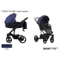 Детская коляска 2 в 1 Bebetto Torino TEX_121_CZM