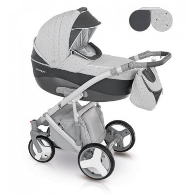 Детская коляска Camarelo Avenger 2 в 1 (серый в точку-графитовый) AV-5