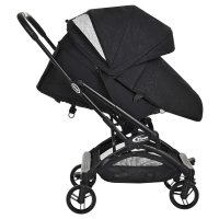 Прогулочная коляска PITUSO AMELI Black/чехол на ножки/PU
